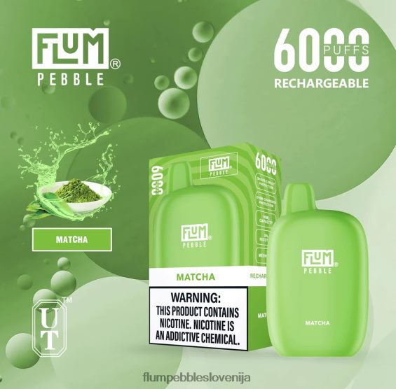 FLUM PEBBLES 6000 vpihov | Flum Pebble Flavors 0F820054 matcha