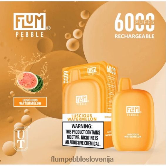 FLUM PEBBLES 6000 vpihov | Flum Pebble Vape Ingredients 0F820050 slastna lubenica